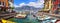 Lake Lago di Garda, Italy. colorful traditional fishing village