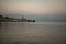 Lake - lago - Garda, Italy. Town of SalÃ², lakeside promenade at sunset