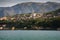 Lake lago Iseo, Italy. Siviano harbour on Monte Isola