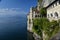 Lake - lago - Maggiore, Italy. Santa Caterina del Sasso monastery