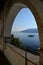 Lake - lago - Maggiore, Italy. Santa Caterina del Sasso monastery