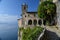 Lake - lago - Maggiore, Italy. Santa Caterina del Sasso monastery