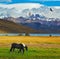 Lake Laguna Azul in the mountains