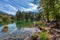 Lake Laux in Italian Alps.