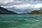 Lake level view of Muncho Lake, northern British Columbia