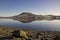 Lake Llyn Celyn in Snowdonia Wales