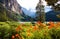 Lake Louise In Full Summer Bloom