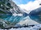 Lake louise in winter, banff national park, alberta, canada