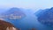 Lake Lugano and Lugano Prealps from Monte San Salvatore, Lugano, Switzerland