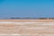 Lake Maclead dry lake in Western Australia mirage at horizon