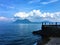 Lake Maggiore, Piedmont region, Italy. Borromeo Islands, water, balcony and fairytale