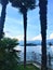 Lake Maggiore, Piedmont region, Italy. Splendid corner, trees and view