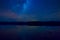 Lake Mahinapua juat on a quite Moment during Dusk time. The lake is near Hokitika on the South Island of New Zealand