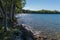 Lake Manitou shoreline landscape on Manitoulin Island