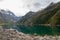 Lake Marian alpine lake in Fiordland New Zealand