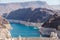 Lake Mead at Hoover Dam. The largest water reservoir in the US drops to a record low water level