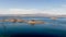 Lake Mead, panoramic wide angle shot .