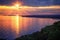 Lake Michigan Coastline Sunset View