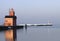 Lake Michigan Lighthouse in Morning Light