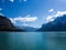 Lake Minnewanka in spring , Banff , Alberta, Canada