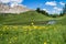 Lake miroir ceillac in queyras in hautes alpes in france