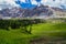 Lake miroir ceillac in queyras in hautes alpes in france