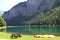 Lake Montriond in the Haute-Savoie, France