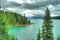 Lake Moraine Jasper Alberta