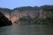 The lake and mountain views in Dajin lake park,Taining,Fujian,China