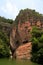 The lake and mountain views in Dajin lake park,Taining,Fujian,China