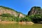 Lake and mountains landscape in Fujian, China