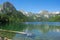 Lake in the mountains of the pyrenees. Aiguestortes and Estany de Sant Maurici National Park