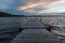 Lake Muskoka Dock during Sunset