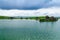 Lake Myvatn with various volcanic rock formations