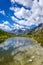 Lake of the nail, Lac du clou, in Pralognan, french alps