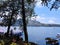 The lake, named Situ Patenggang, is in Indonesia