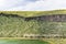 Lake Nar and old crater slope in Cappadocia