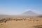 Lake Natron area landscape, Tanzania, Africa. Ol Doinyo Lengai volcano