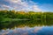 Lake Needwood at sunset, at Upper Rock Creek Park in Derwood, Maryland