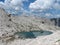 Lake next to the Rifugio Pisciadu