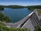 Lake Norris formed by the Norris Dam on the River Clinch in the Tennessee Valley USA