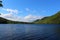 Lake O`Law, a popular picnic and boating area on Cape Breton Island