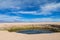 Lake oasis in Atacama, Chile