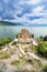 Lake Ohrid, Macedonia, church Jovan Kaneo by the lake