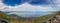 Lake ohrid panorama with small boats, Macedonia