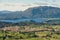 Lake Okaro with mount Tarawera