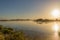 Lake Omanu at Foxton Beach New Zealand