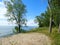 Lake Ontario southern shore sandy beach vista