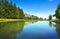 Lake in Orecchiella natural park in Garfagnana.Tuscany, Italy