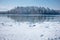 Lake Osterseen Bavaria Germany winter scenery